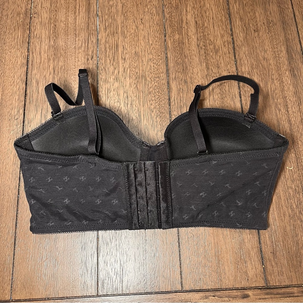 Tommy Hilfiger Longline Strapless Bra Black 34C Convertible Demi Bustier‎ Bundle - Picture 4 of 10
